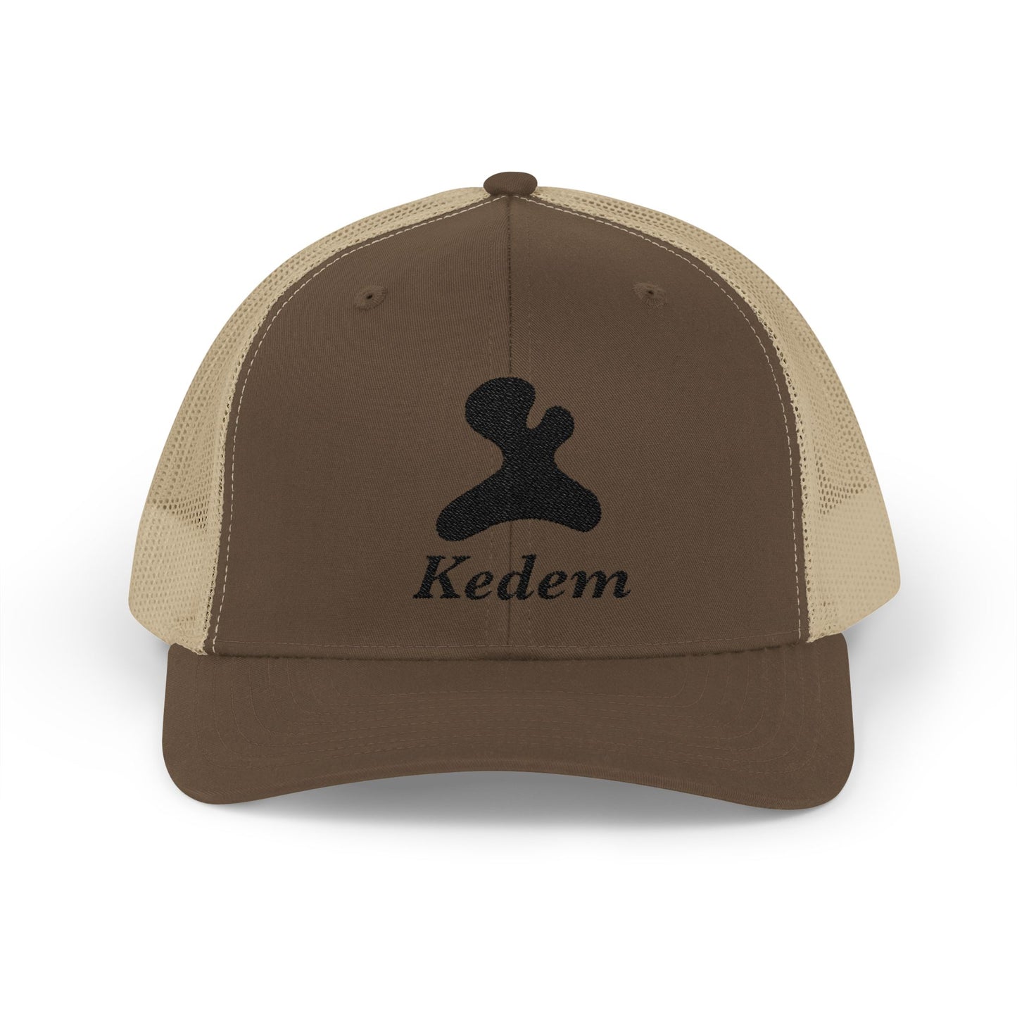 Stylish Snapback Trucker Cap with Kedem Design - Perfect for Casual Outings, Outdoor Adventures, Gifts, and Festivals
