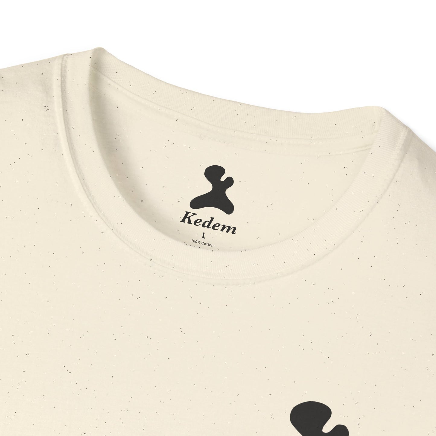 Unisex Softstyle T-Shirt - Peaceful Vibes Graphic Tee with Hebrew Text