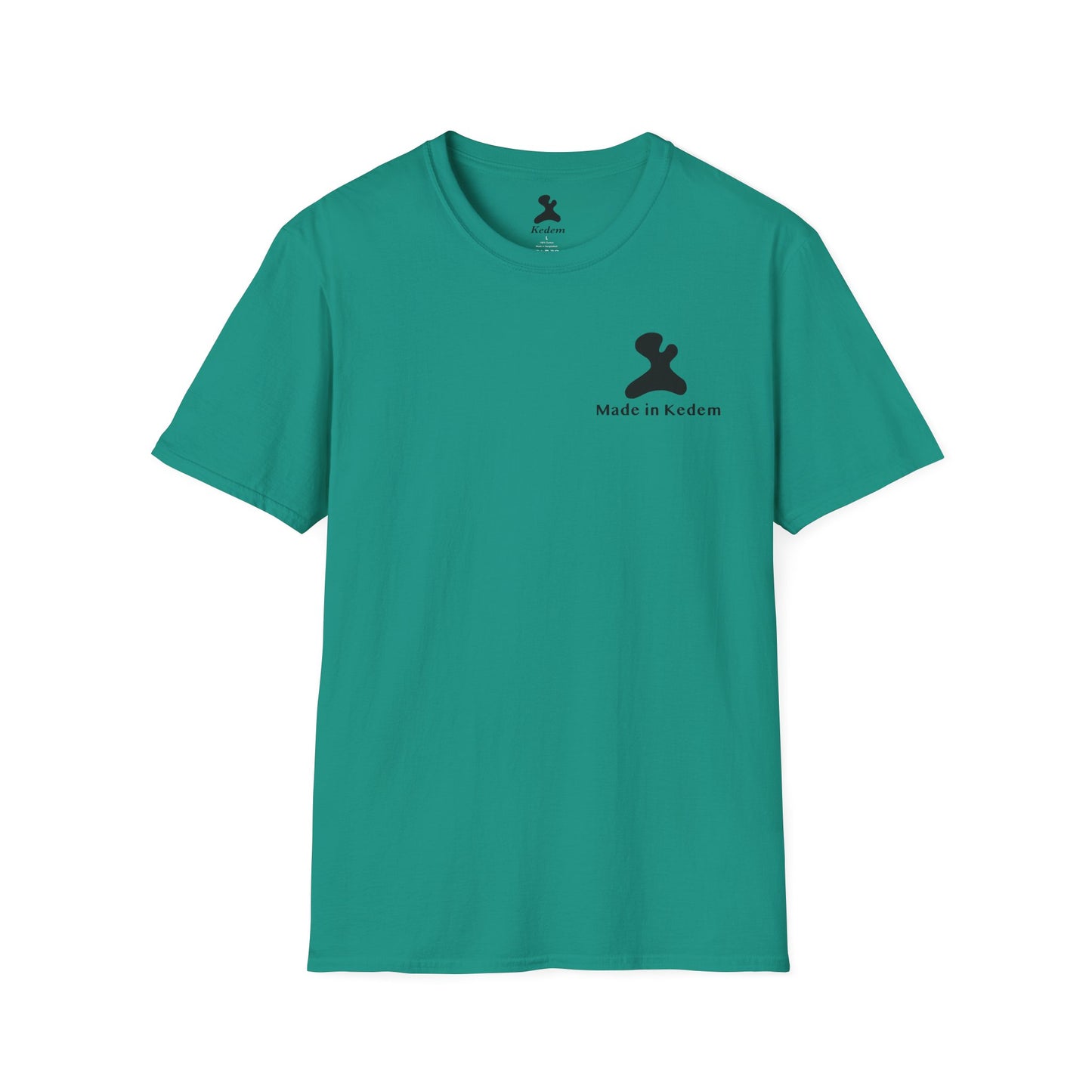 Unisex Softstyle T-Shirt - Peaceful Vibes Graphic Tee with Hebrew Text