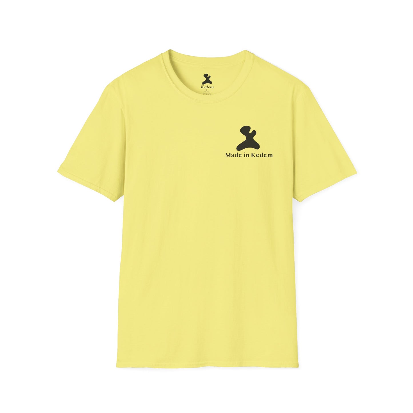 Unisex Softstyle T-Shirt - Peaceful Vibes Graphic Tee with Hebrew Text