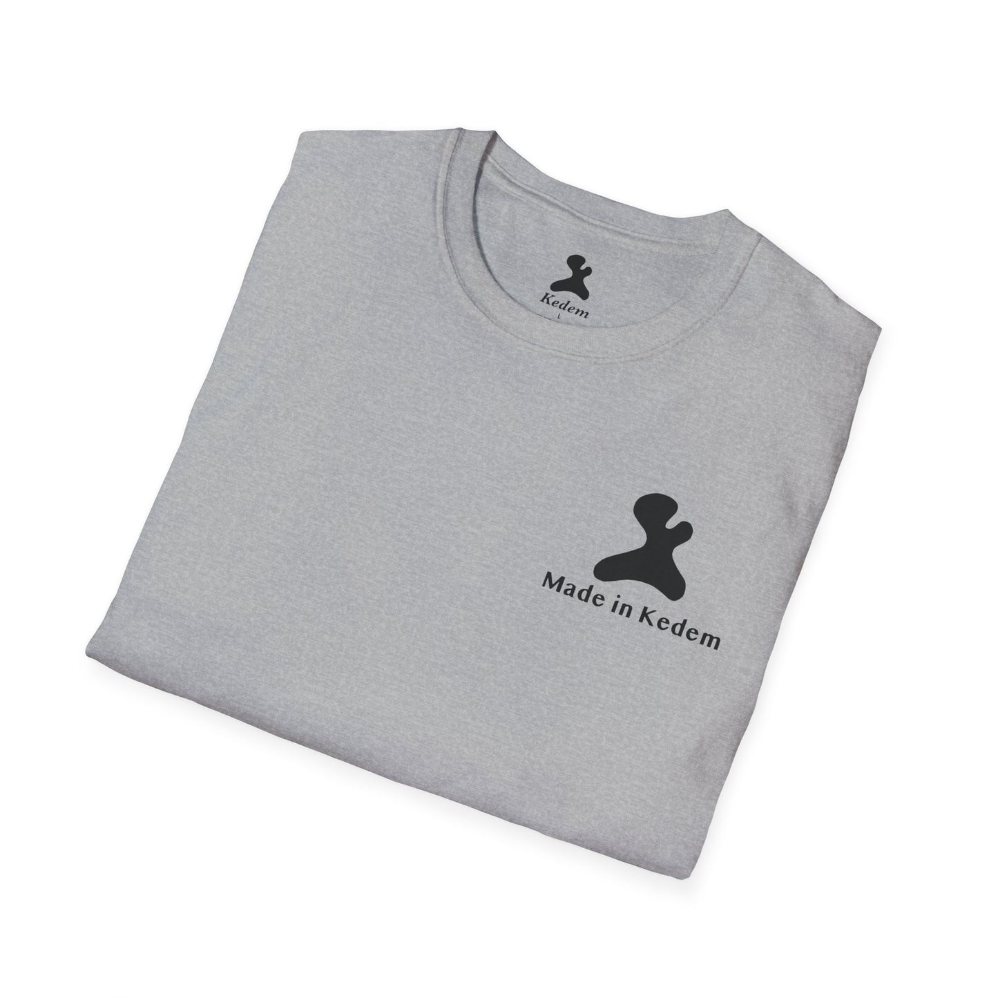Unisex Softstyle T-Shirt - Peaceful Vibes Graphic Tee with Hebrew Text