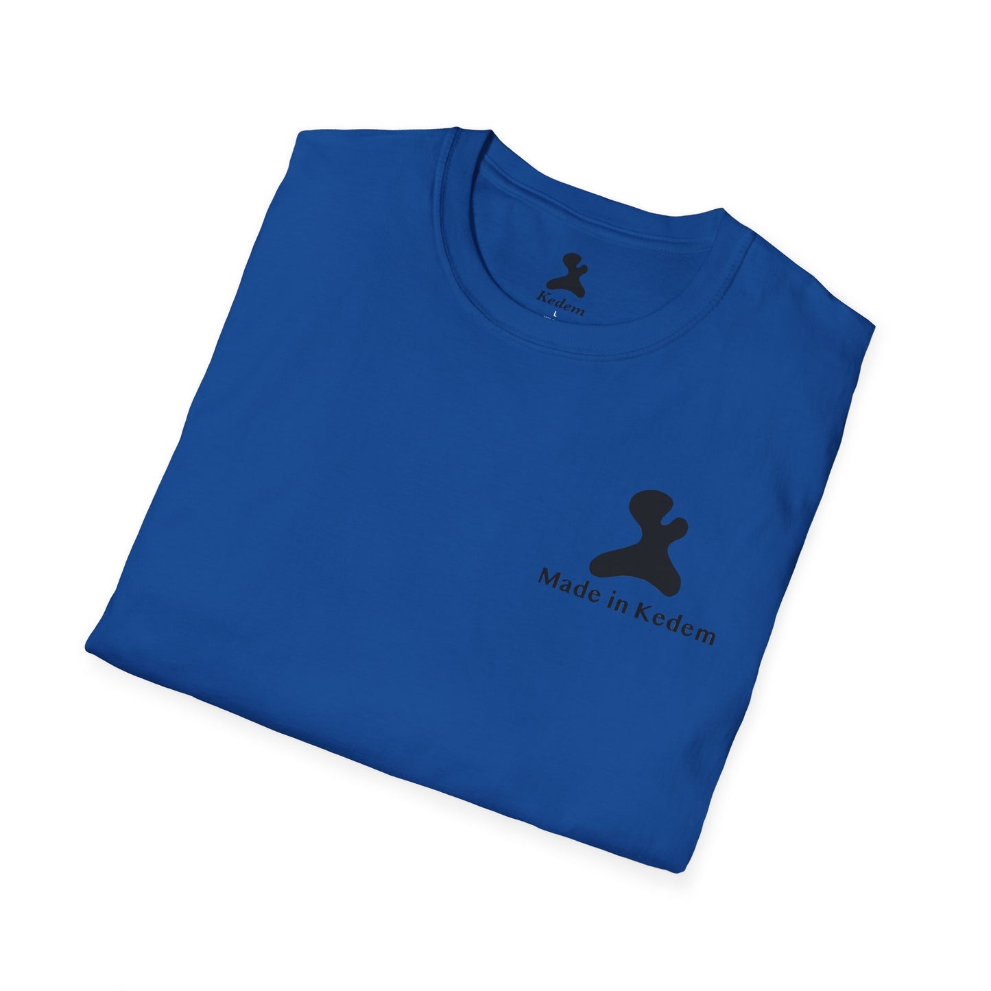 Unisex Softstyle T-Shirt - Peaceful Vibes Graphic Tee with Hebrew Text