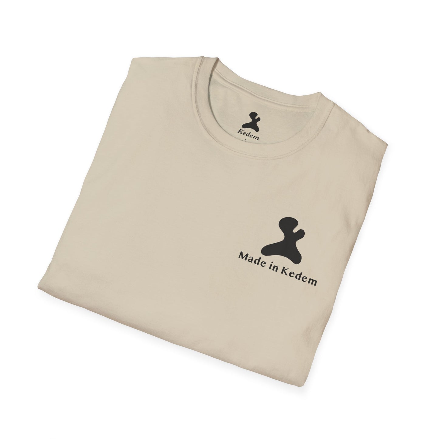 Unisex Softstyle T-Shirt - Peaceful Vibes Graphic Tee with Hebrew Text