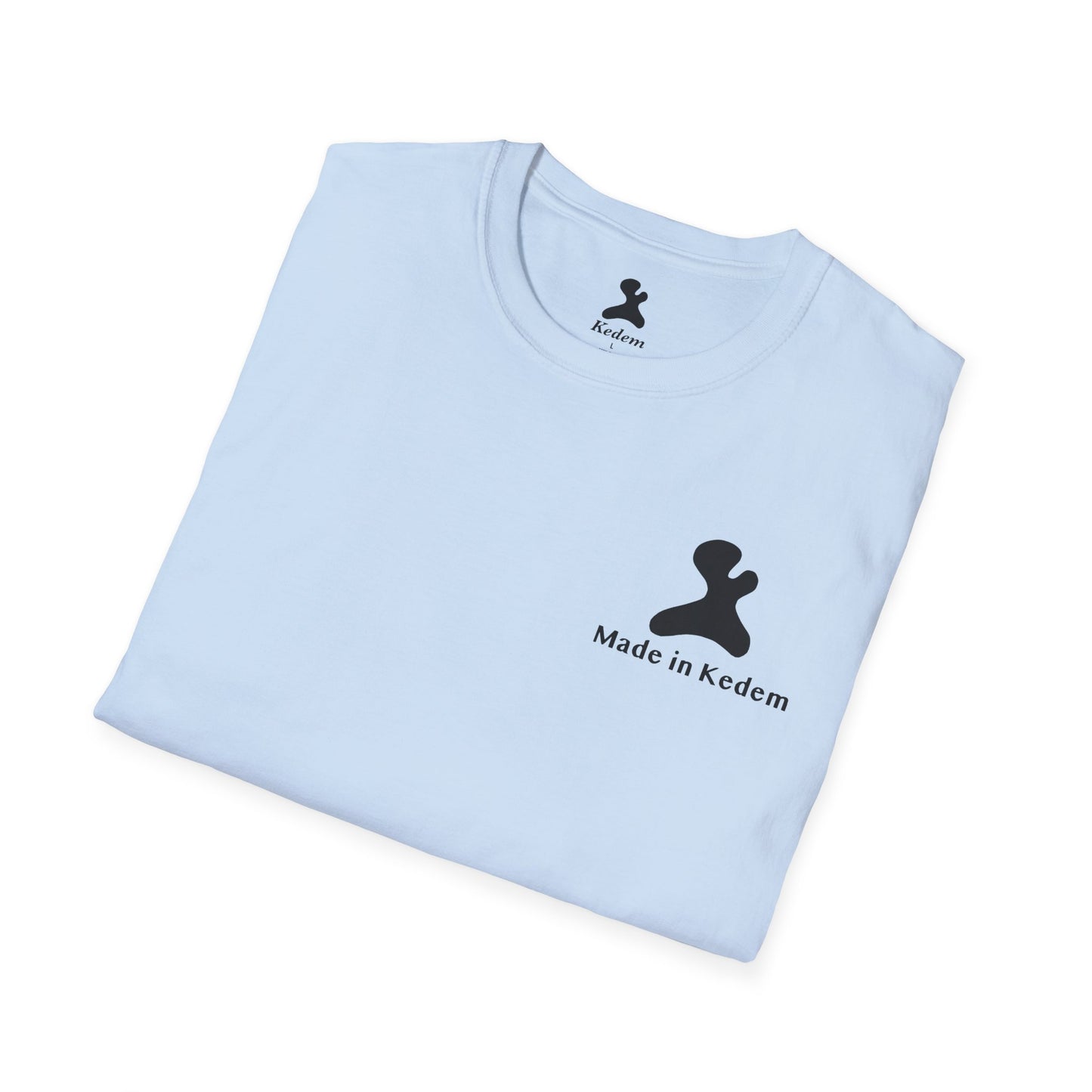 Unisex Softstyle T-Shirt - Peaceful Vibes Graphic Tee with Hebrew Text