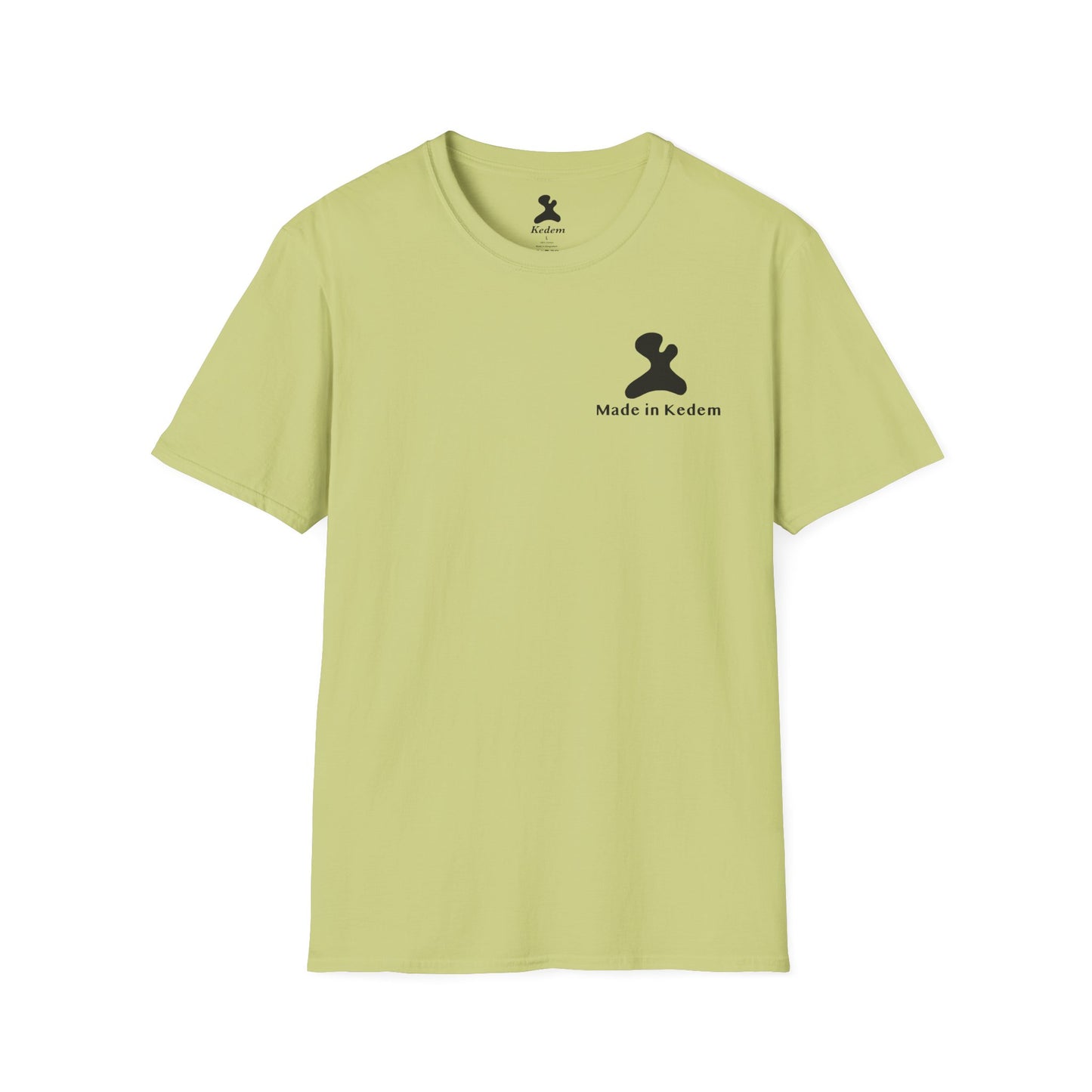 Unisex Softstyle T-Shirt - Peaceful Vibes Graphic Tee with Hebrew Text