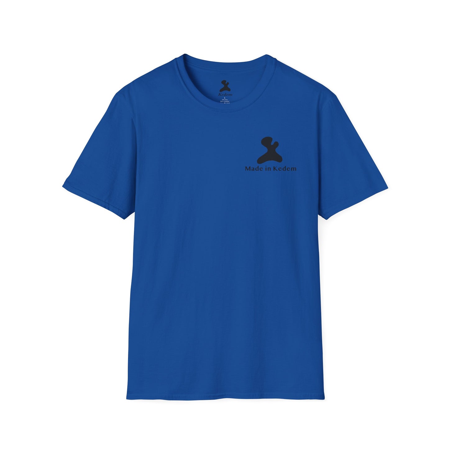 Unisex Softstyle T-Shirt - Peaceful Vibes Graphic Tee with Hebrew Text