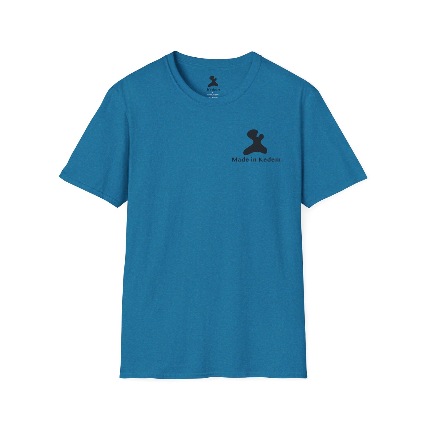 Unisex Softstyle T-Shirt - Peaceful Vibes Graphic Tee with Hebrew Text