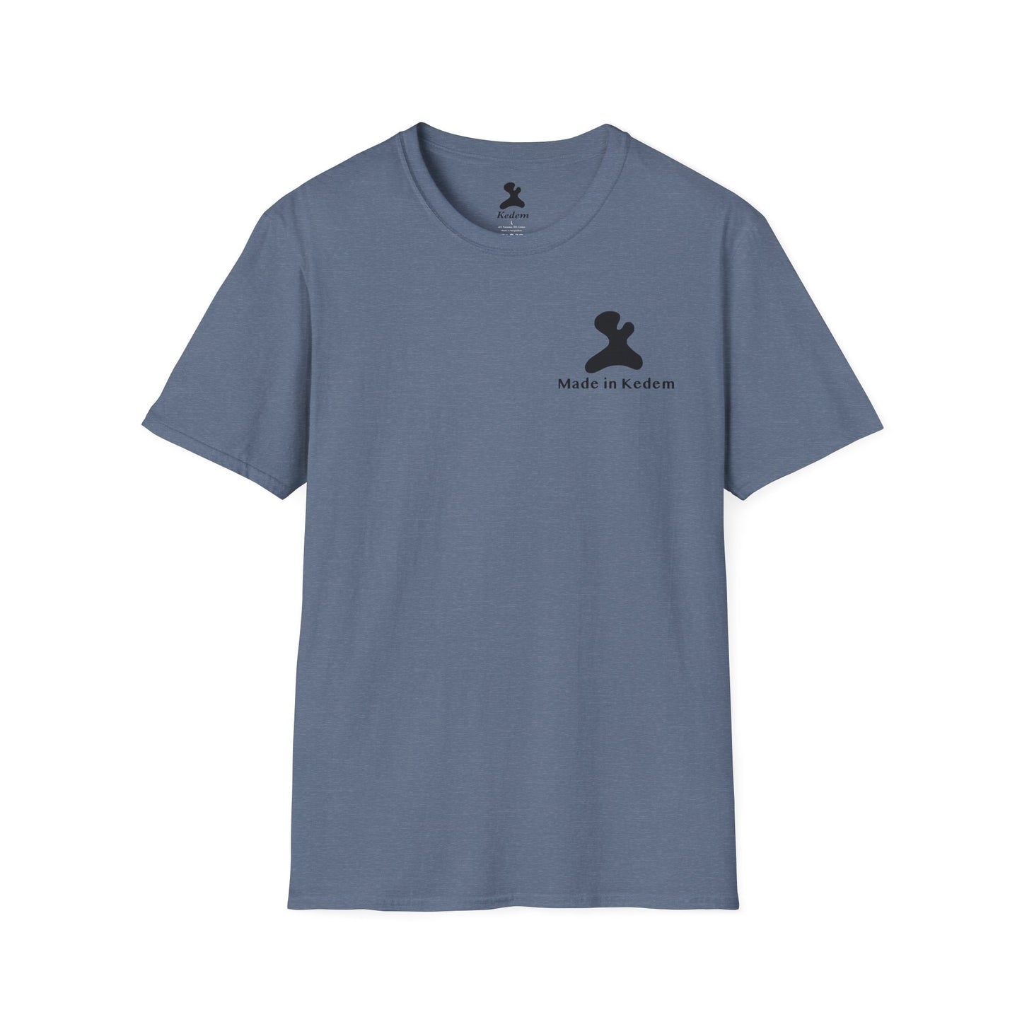 Unisex Softstyle T-Shirt - Peaceful Vibes Graphic Tee with Hebrew Text