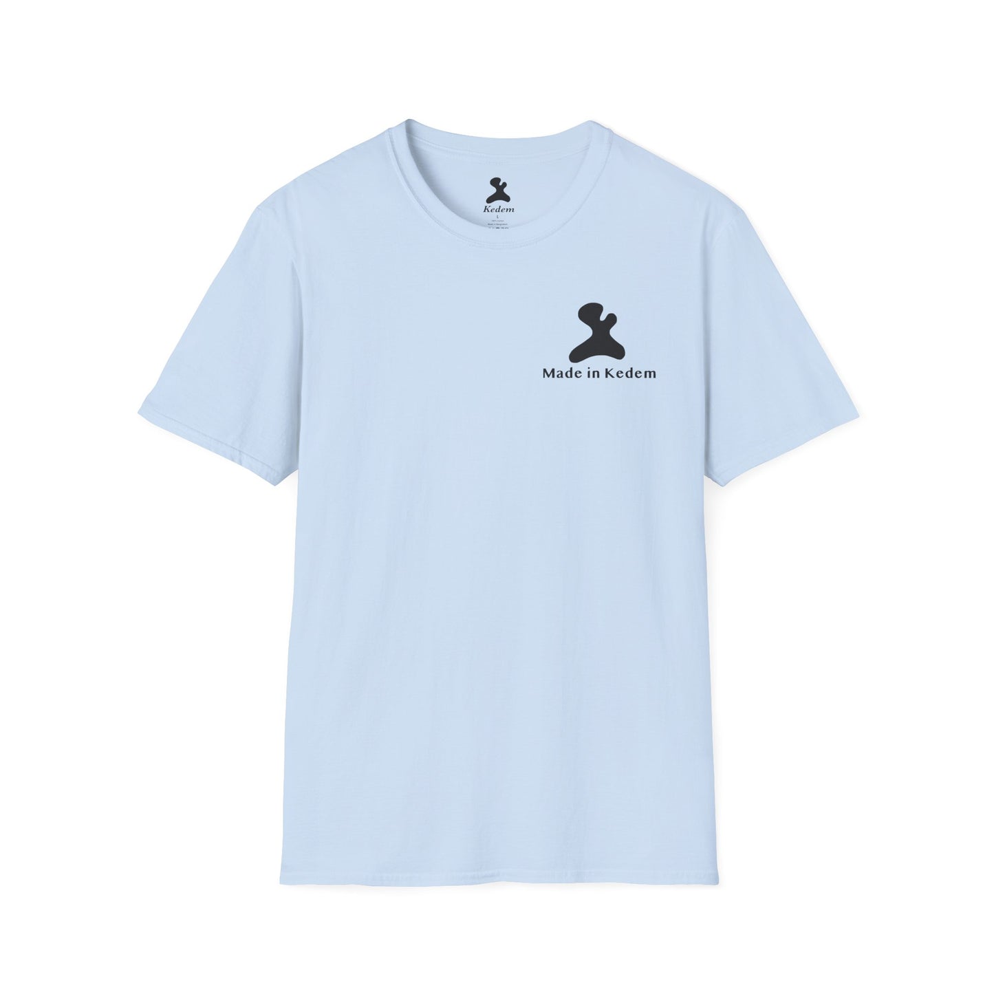Unisex Softstyle T-Shirt - Peaceful Vibes Graphic Tee with Hebrew Text