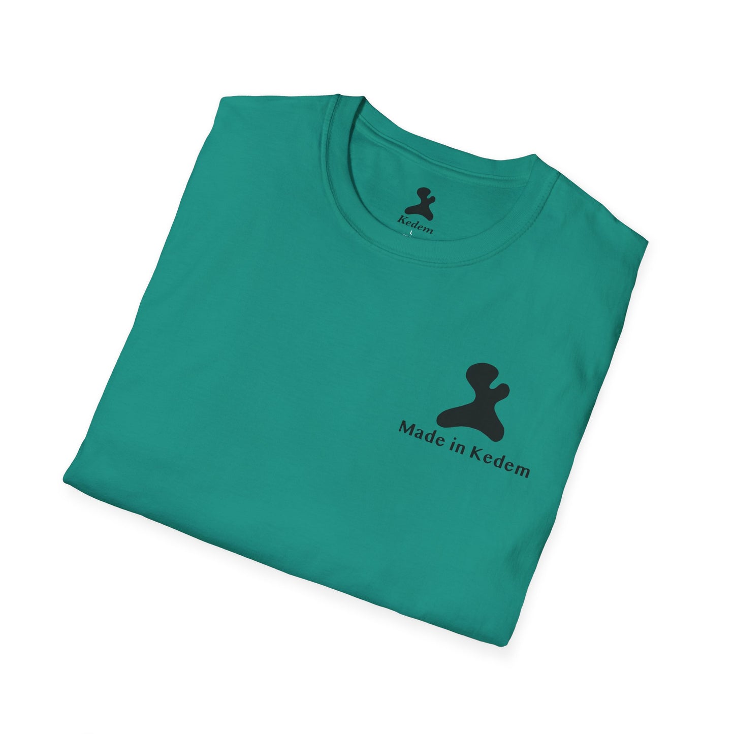 Unisex Softstyle T-Shirt - Peaceful Vibes Graphic Tee with Hebrew Text