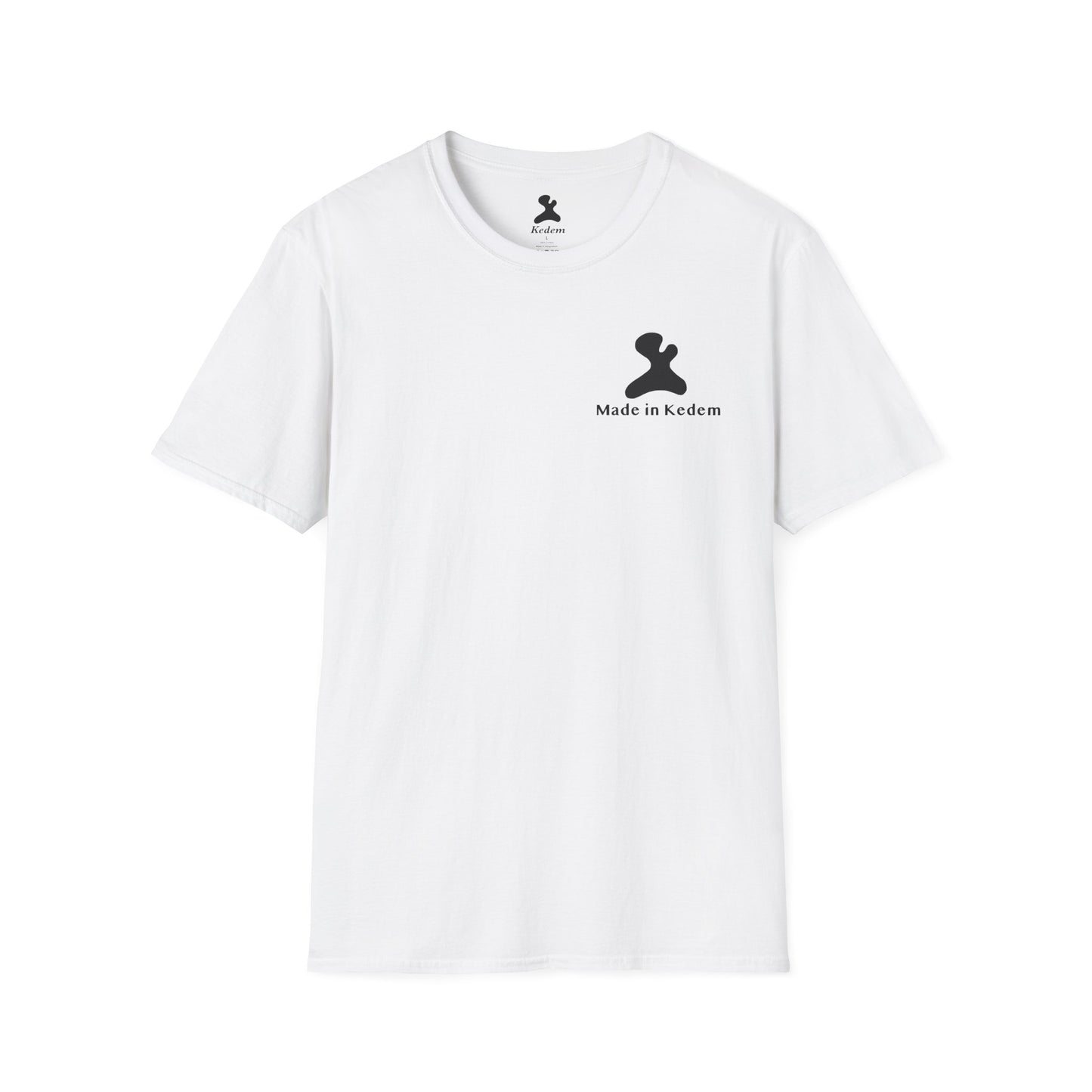 Unisex Softstyle T-Shirt - Peaceful Vibes Graphic Tee with Hebrew Text