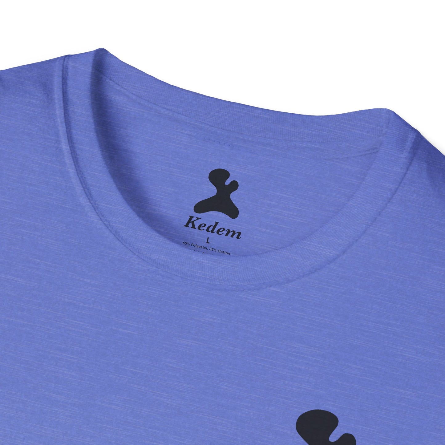 Unisex Softstyle T-Shirt - Peaceful Vibes Graphic Tee with Hebrew Text