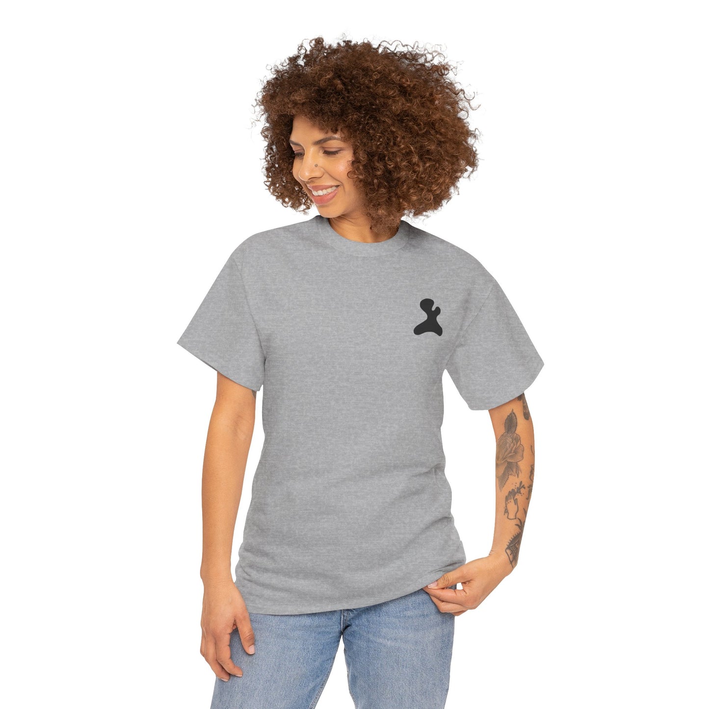 Unisex Heavy Cotton T-Shirt - Made in Kedem logo, Casual Wear, Everyday Outfit, Eco-Friendly Gift, Comfortable Apparel.
