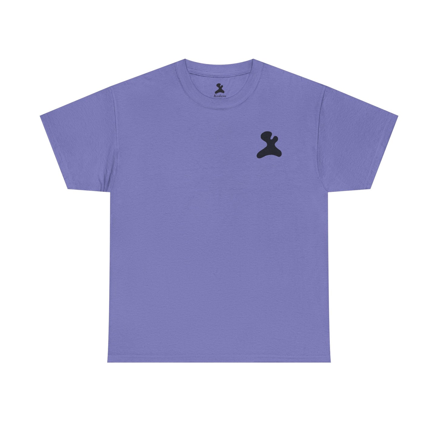 Unisex Heavy Cotton T-Shirt - Made in Kedem logo, Casual Wear, Everyday Outfit, Eco-Friendly Gift, Comfortable Apparel.