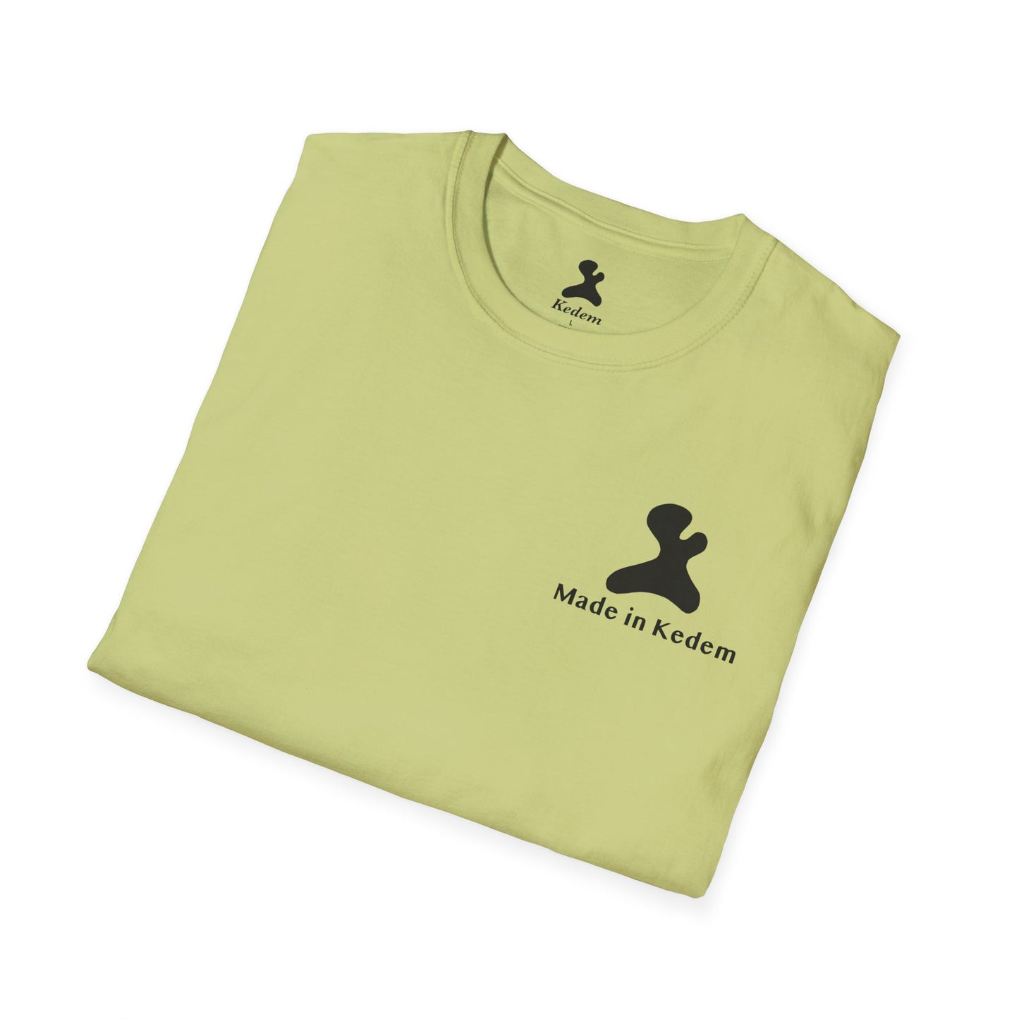 Unisex Softstyle T-Shirt - Peaceful Vibes Graphic Tee with Hebrew Text