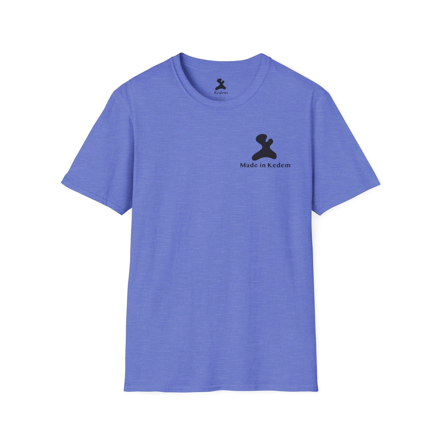Unisex Softstyle T-Shirt - Peaceful Vibes Graphic Tee with Hebrew Text
