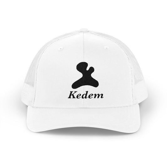 Stylish Snapback Trucker Cap with Kedem Design - Perfect for Casual Outings, Outdoor Adventures, Gifts, and Festivals