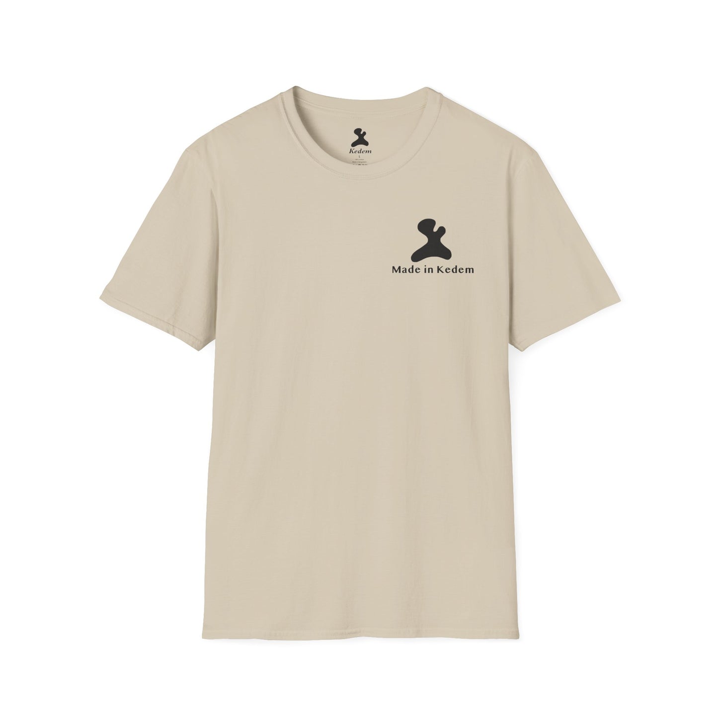 Unisex Softstyle T-Shirt - Peaceful Vibes Graphic Tee with Hebrew Text