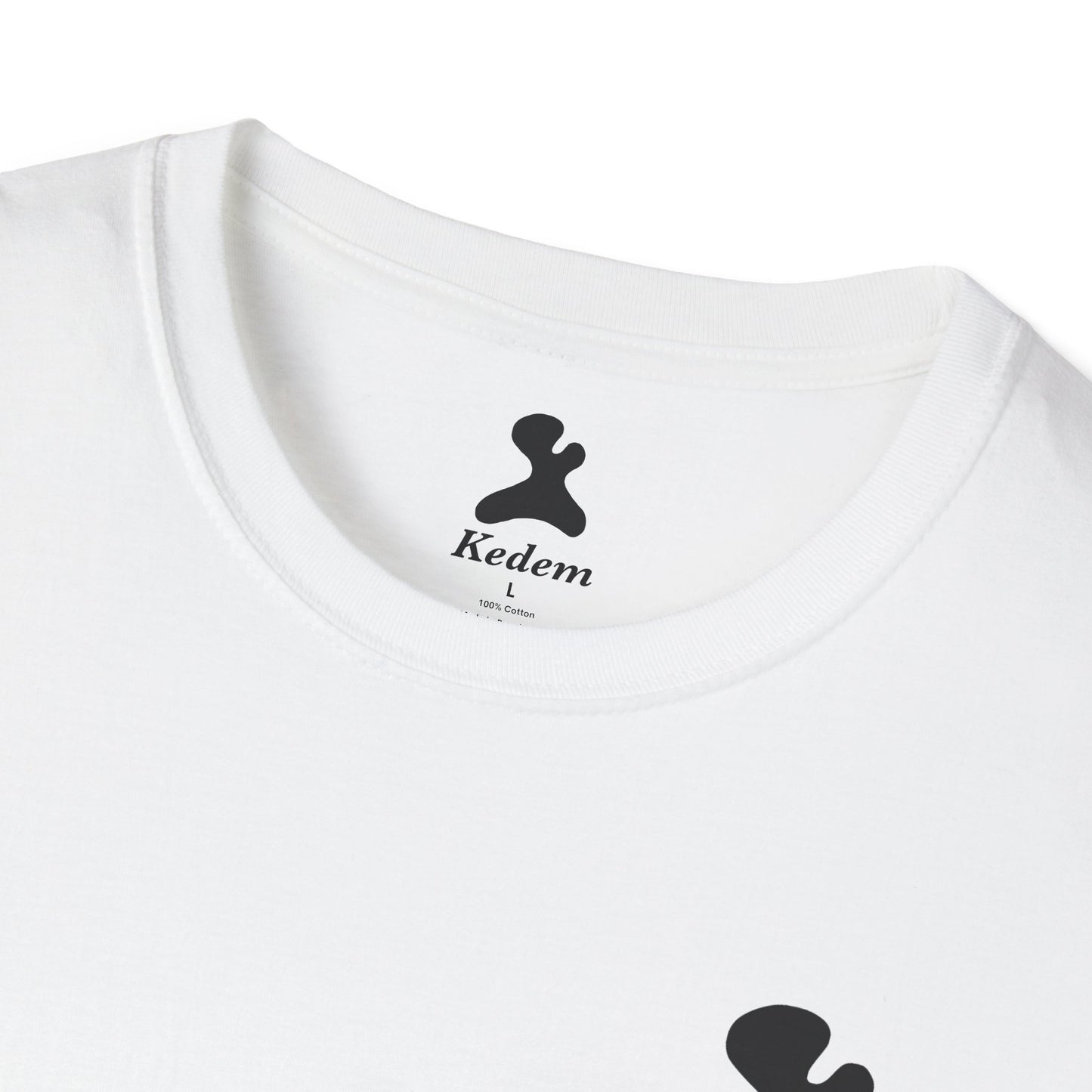 Unisex Softstyle T-Shirt - Peaceful Vibes Graphic Tee with Hebrew Text