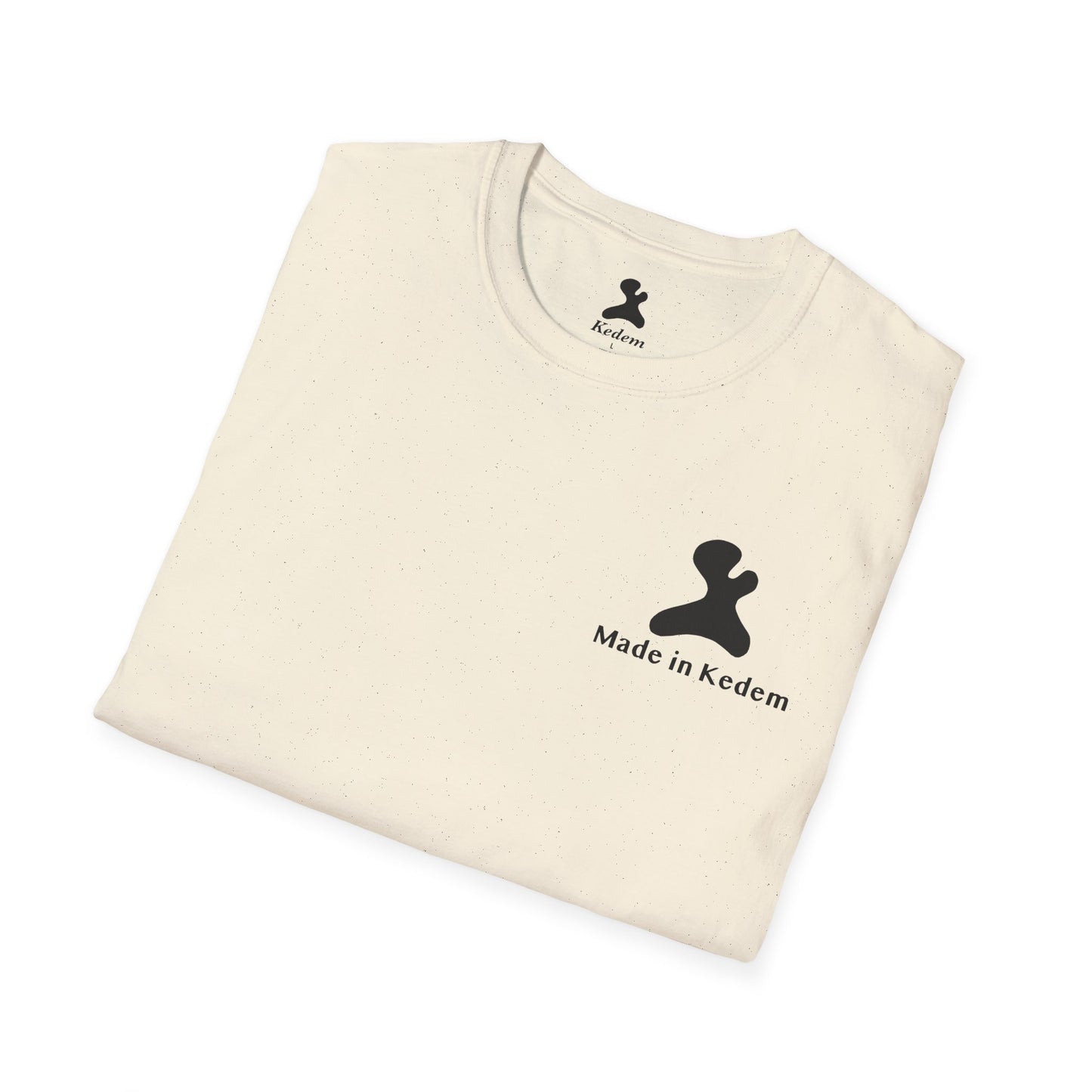 Unisex Softstyle T-Shirt - Peaceful Vibes Graphic Tee with Hebrew Text