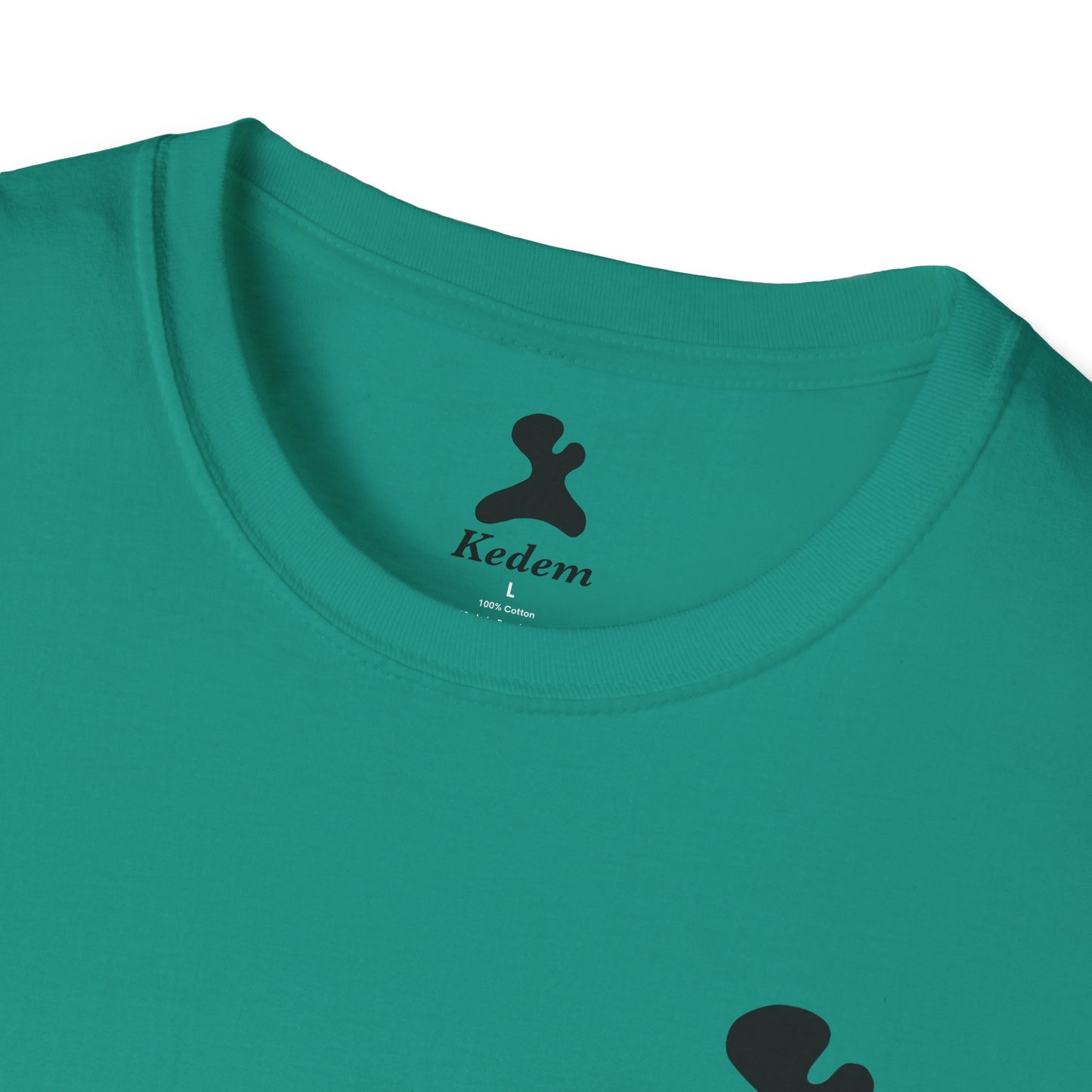 Unisex Softstyle T-Shirt - Peaceful Vibes Graphic Tee with Hebrew Text