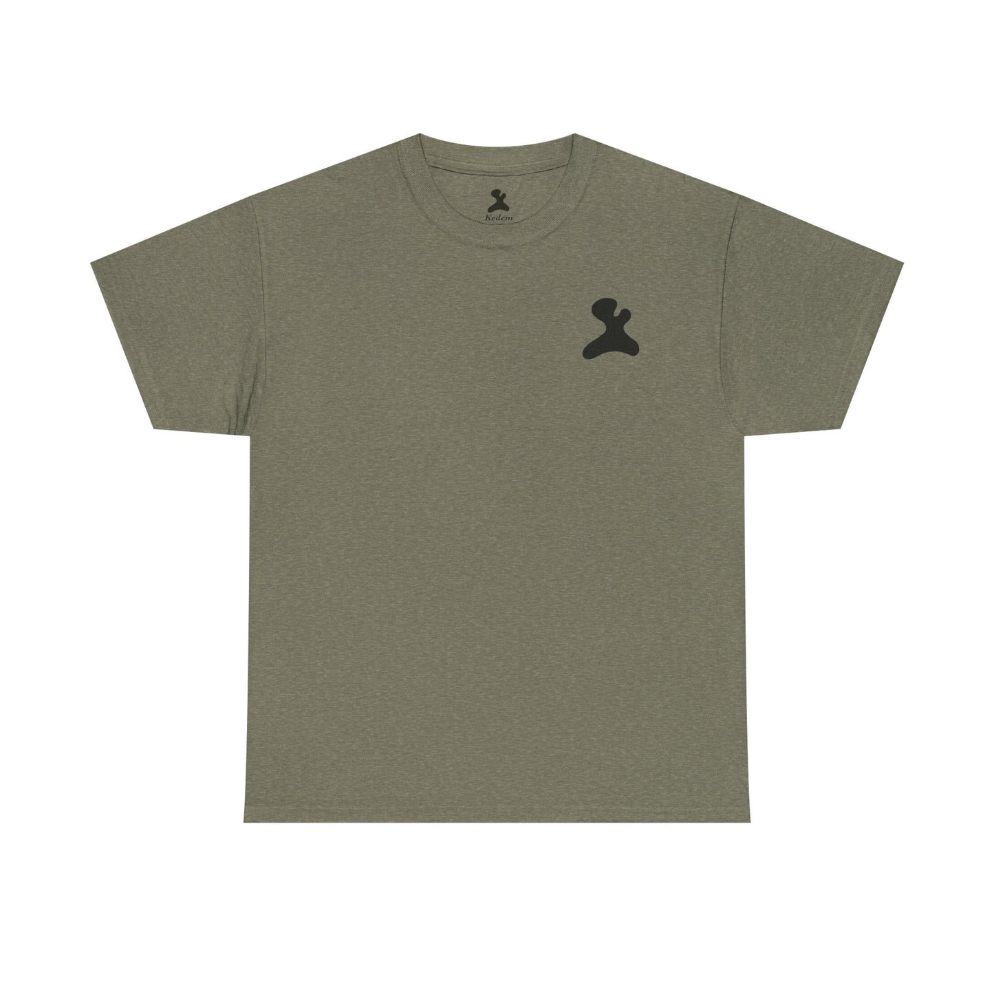 Unisex Heavy Cotton T-Shirt - Made in Kedem logo, Casual Wear, Everyday Outfit, Eco-Friendly Gift, Comfortable Apparel.