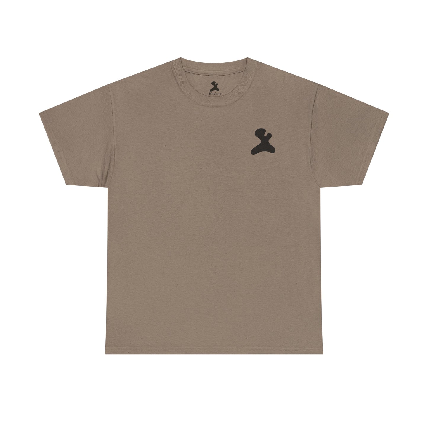 Unisex Heavy Cotton T-Shirt - Made in Kedem logo, Casual Wear, Everyday Outfit, Eco-Friendly Gift, Comfortable Apparel.