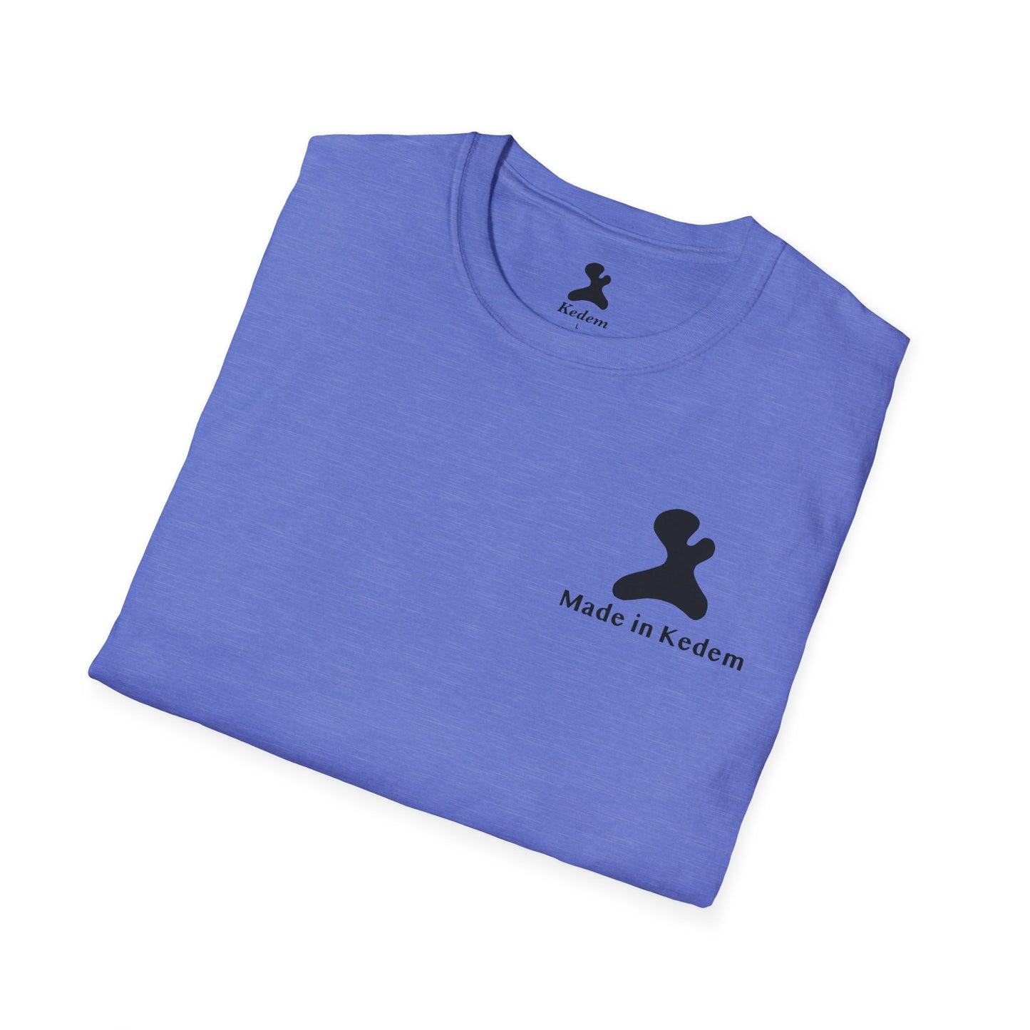 Unisex Softstyle T-Shirt - Peaceful Vibes Graphic Tee with Hebrew Text