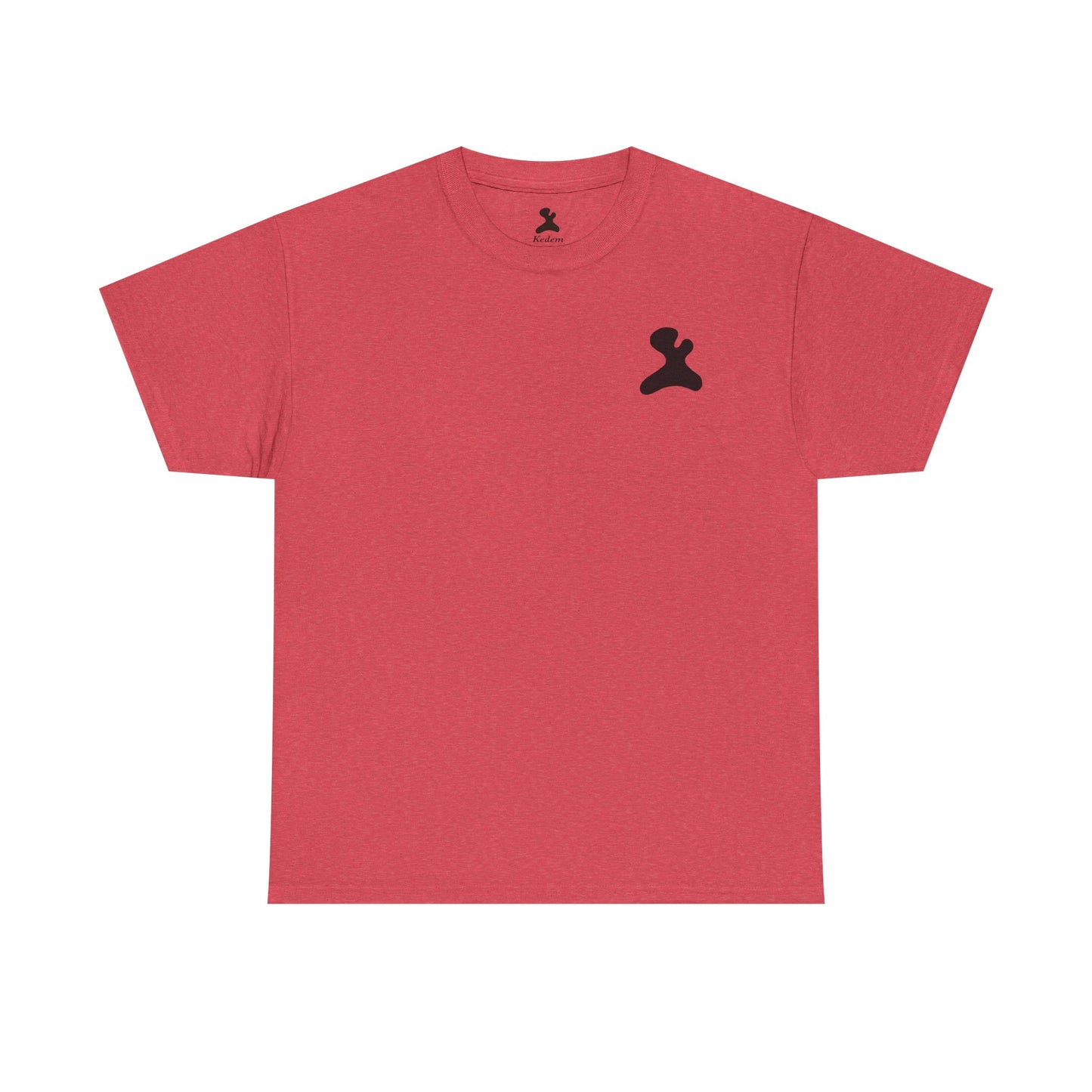 Unisex Heavy Cotton T-Shirt - Made in Kedem logo, Casual Wear, Everyday Outfit, Eco-Friendly Gift, Comfortable Apparel.