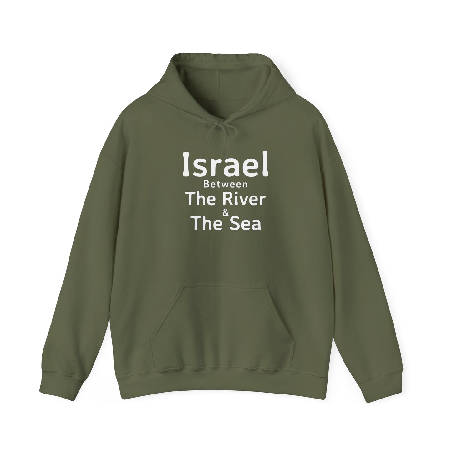 Unisex Hooded Sweatshirt - 'Israel Between The River & The Sea'