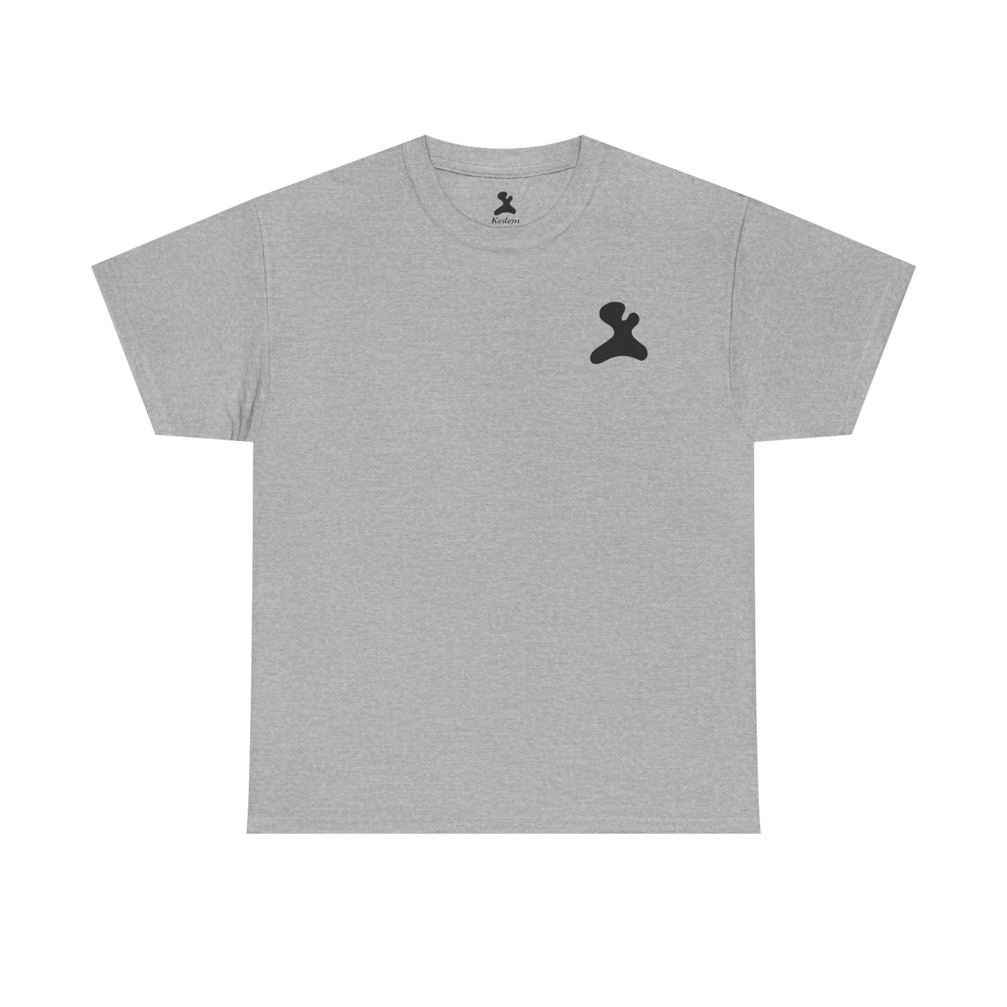 Unisex Heavy Cotton T-Shirt - Made in Kedem logo, Casual Wear, Everyday Outfit, Eco-Friendly Gift, Comfortable Apparel.