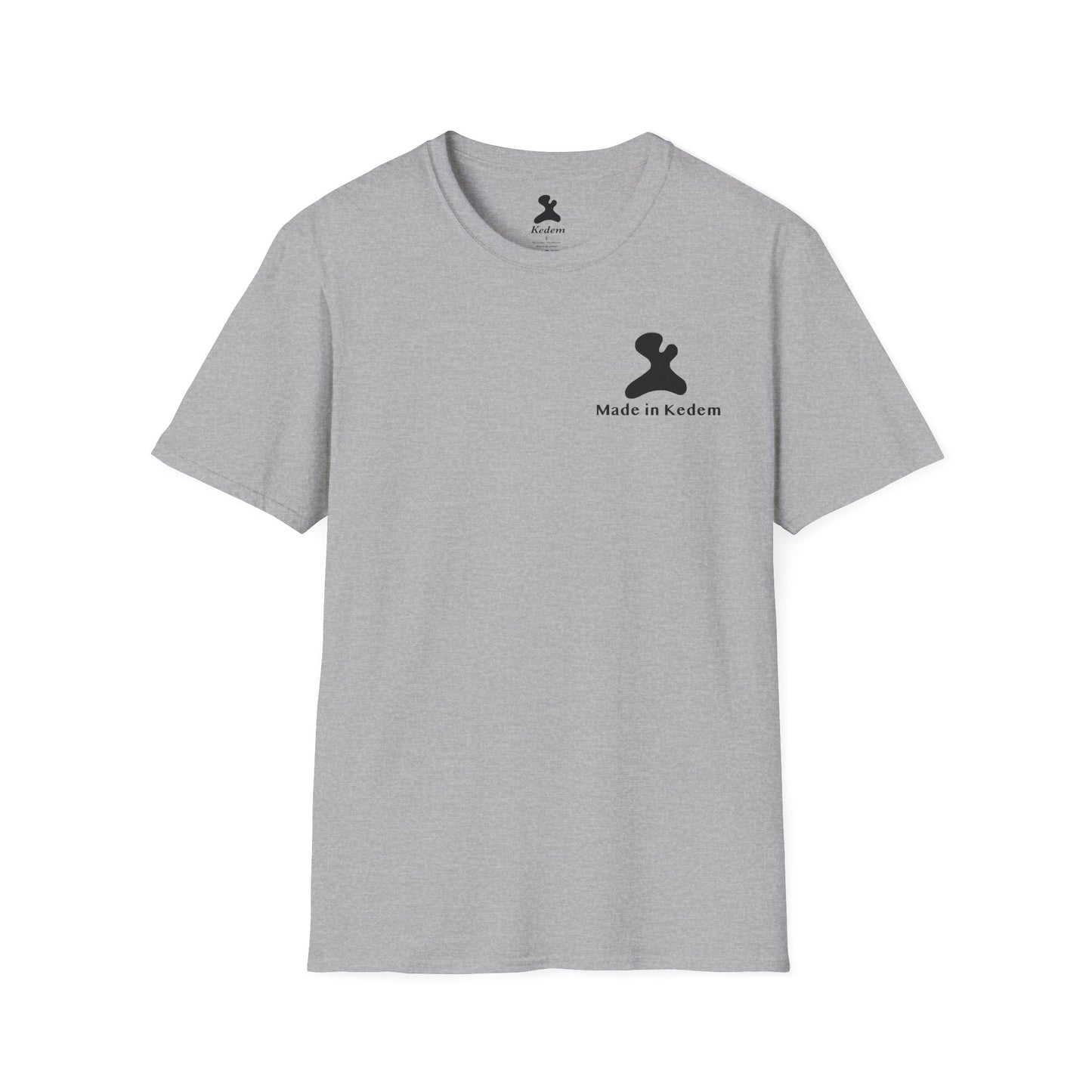 Unisex Softstyle T-Shirt - Peaceful Vibes Graphic Tee with Hebrew Text