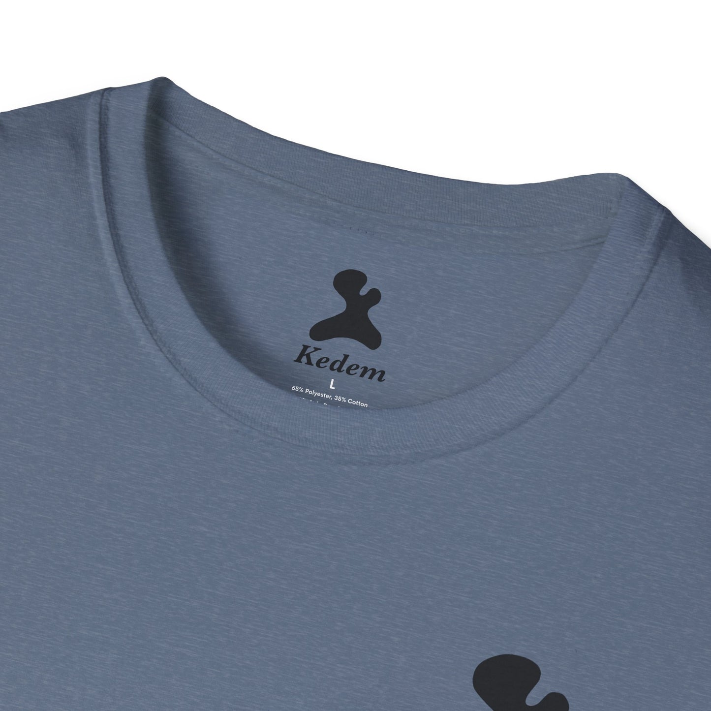 Unisex Softstyle T-Shirt - Peaceful Vibes Graphic Tee with Hebrew Text