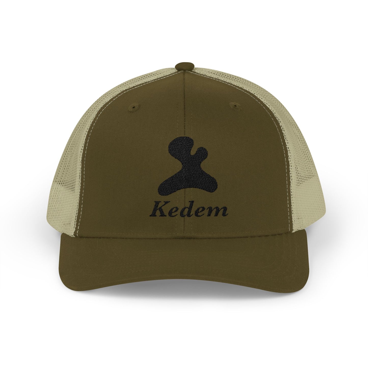 Stylish Snapback Trucker Cap with Kedem Design - Perfect for Casual Outings, Outdoor Adventures, Gifts, and Festivals