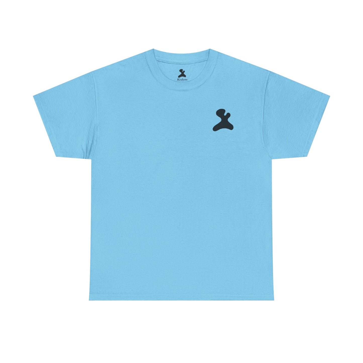Unisex Heavy Cotton T-Shirt - Made in Kedem logo, Casual Wear, Everyday Outfit, Eco-Friendly Gift, Comfortable Apparel.