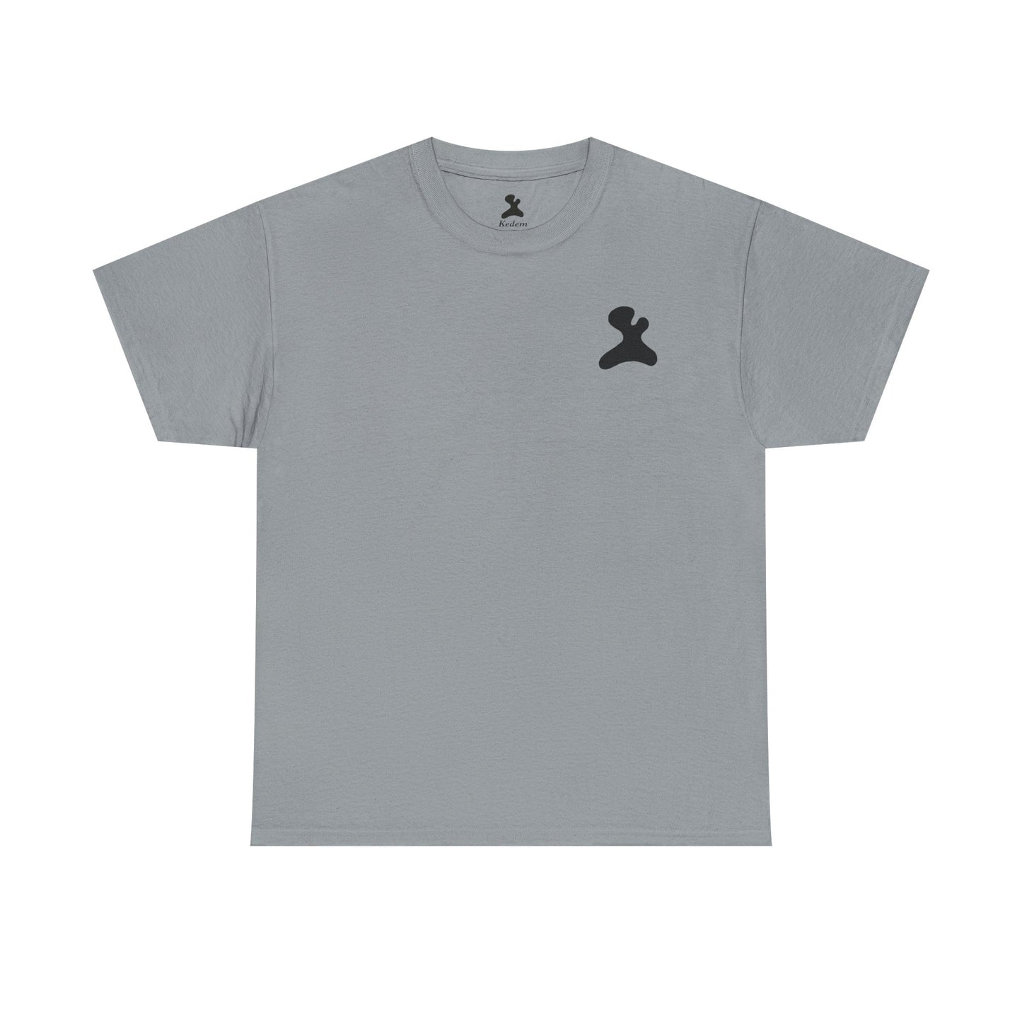 Unisex Heavy Cotton T-Shirt - Made in Kedem logo, Casual Wear, Everyday Outfit, Eco-Friendly Gift, Comfortable Apparel.
